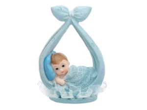 Figurka Chłopiec w chuście, niebieski, 11 cm