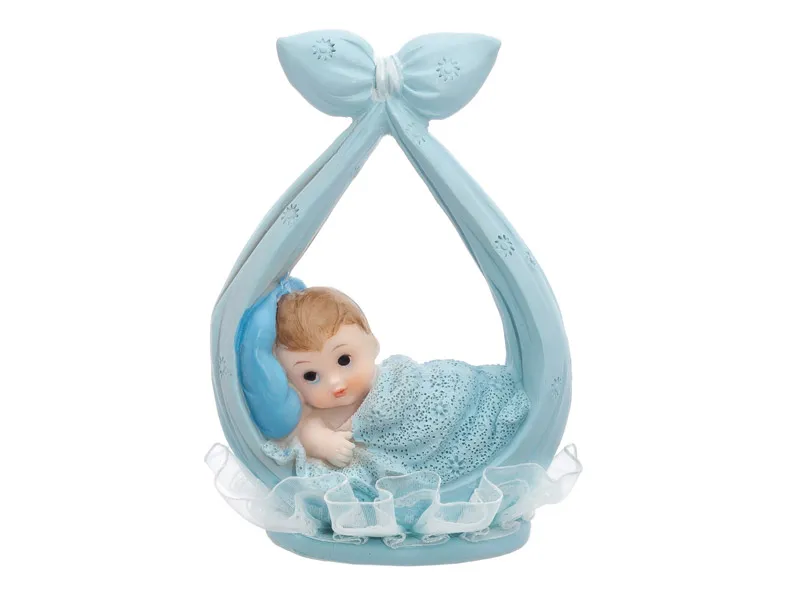 Figurka Chłopiec w chuście, niebieski, 11 cm