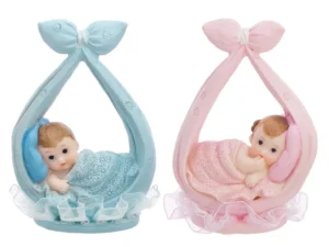 Figurka Dziewczynka w chuście, różowy, 11cm