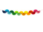 Girlanda papierowa Tęczowe Wachlarze 2.5m