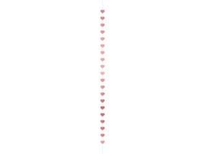 Girlanda Serca różowe złoto, 3,5m