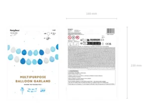 Girlanda balonowa 3w1, niebieski