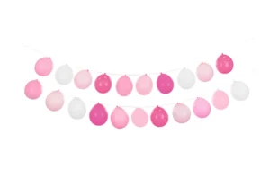 Girlanda balonowa 3w1 różowy