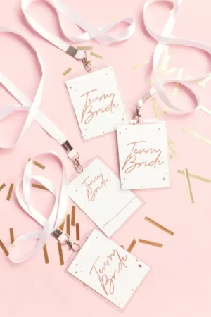 Identyfikator Team Bride, 8,7x12,5 cm (1 op. : 4 szt.)