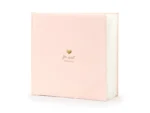 Księga Gości For sweet memories, 20,5x20.5cm pudrowy róż 22 kartki