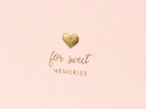 Księga Gości For sweet memories, 20,5x20,5 cm pudrowy róż 22 kartki