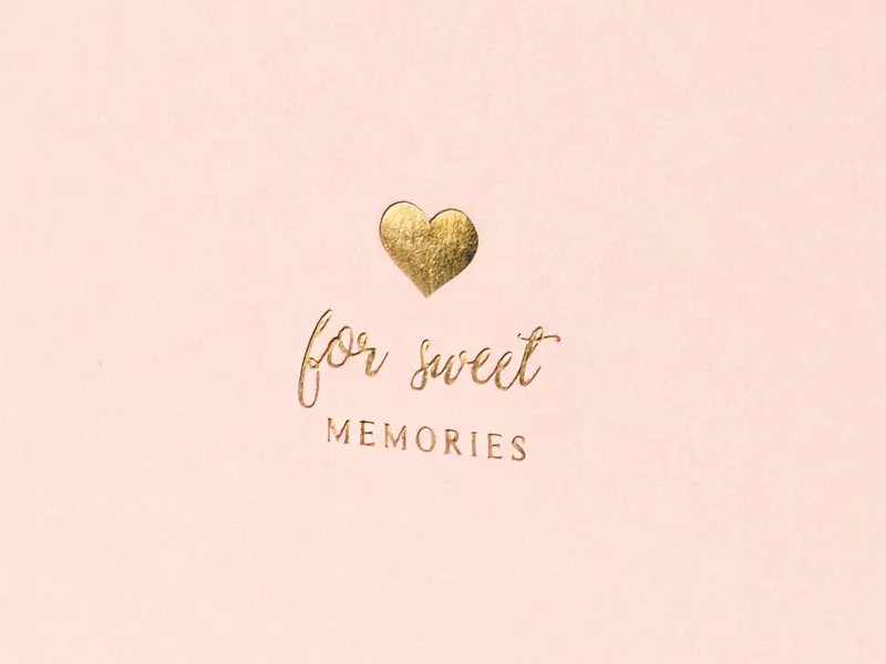 Księga Gości For sweet memories, 20,5x20,5 cm pudrowy róż 22 kartki