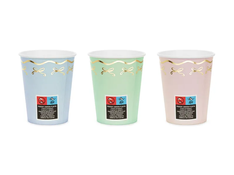 Kubeczki Kokardki, mix 220ml (1 op. : 6 szt.)