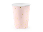Kubeczki Kropki jasny róż 260 ml (1 op. : 6 szt.)