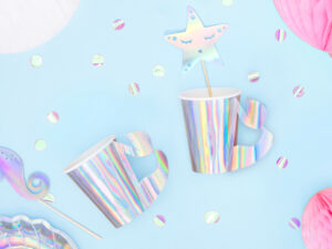 Kubeczki Syrenka, opalizujący, 220ml (1 op. 6 szt.)