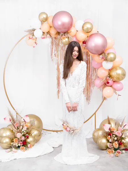 Kurtyna Party, wrzosowy, 90x250 cm