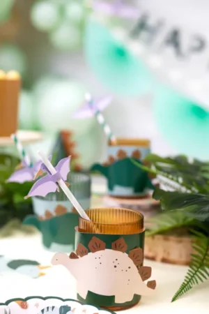 Nakładki na kubki Dinozaury mix (1 op. : 6 szt.)