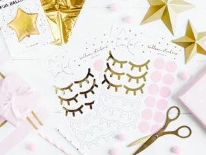 Naklejki party Little Star 6szt