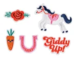 Naprasowanki Giddy up, mix 2-7x3.5-7cm (1 op. : 5 szt