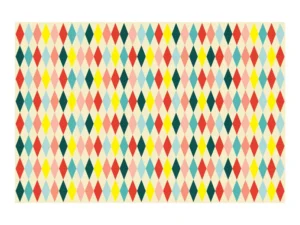 Obrus papierowy Romby, mix 180 x 120cm