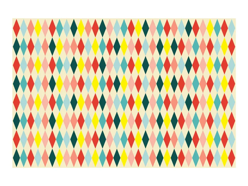 Obrus papierowy Romby, mix 180 x 120cm