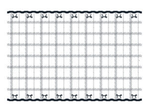 Obrus z kokardkami, mix kolorów, 180x120 cm