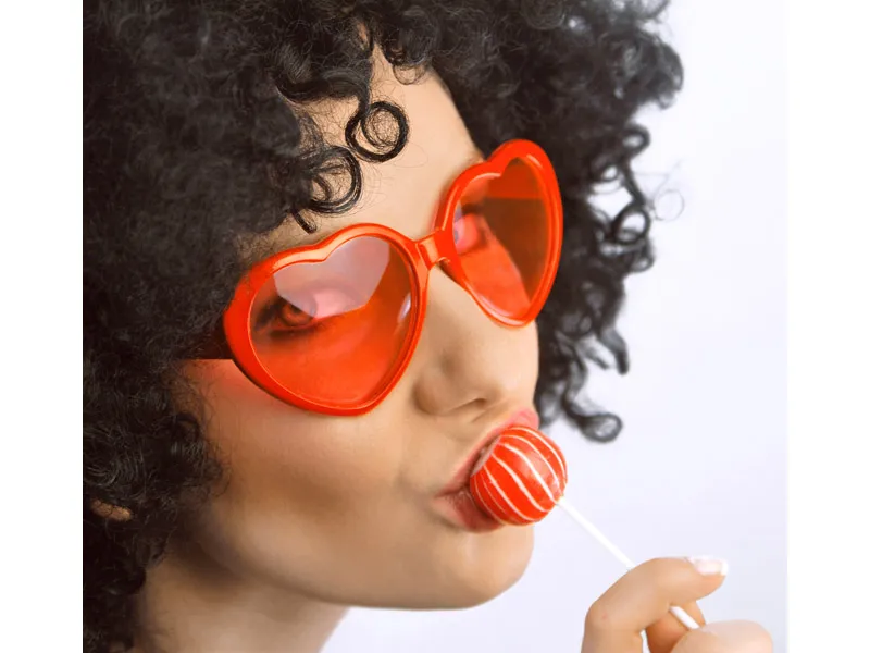 Okulary Serduszka czerwony