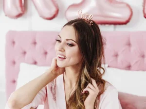 Opaska Bride, różowe złoto