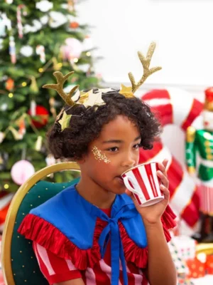 Opaska Renifer, złoty 34.5x22cm