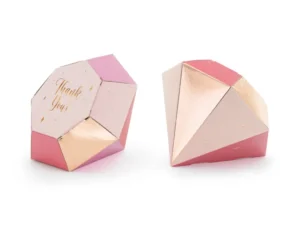 Pudełka Diamenty 10x12x11.5cm mix (1 op. : 6 szt.)