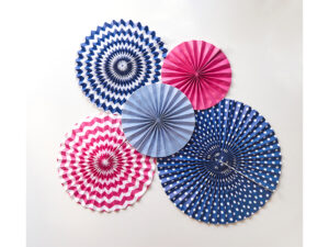 Rozety dekoracyjne granat (1 op. 3 szt.),