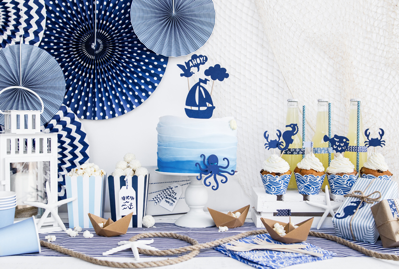 Rozety dekoracyjne granat (1 op. 3 szt.),