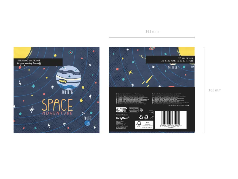 Serwetki Kosmos, 33x33cm (1 op. : 20 szt.)