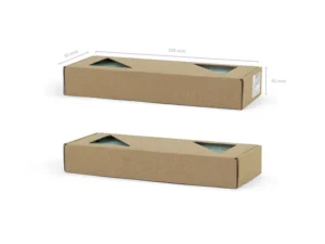 Świeca stożkowa matowa, błękit, 24cm (1 op. : 10 szt.)