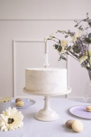 Świeczka urodzinowa Cyferka 1, jasna mięta, 6cm