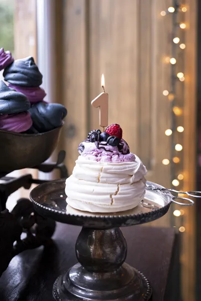 Świeczka urodzinowa Cyferka 1, różowe złoto, 4.5 cm