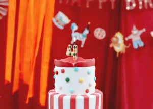 Świeczka urodzinowa Cyfra 4 Romby, 5,5 cm