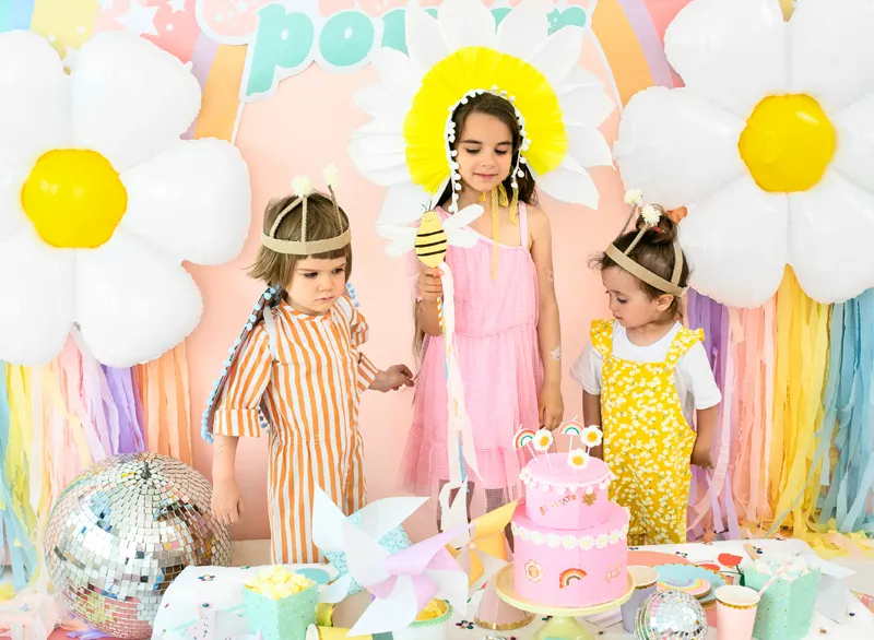 Świeczki urodzinowe Stokrotki, 2-3.5 cm (1 op. : 5 szt.)