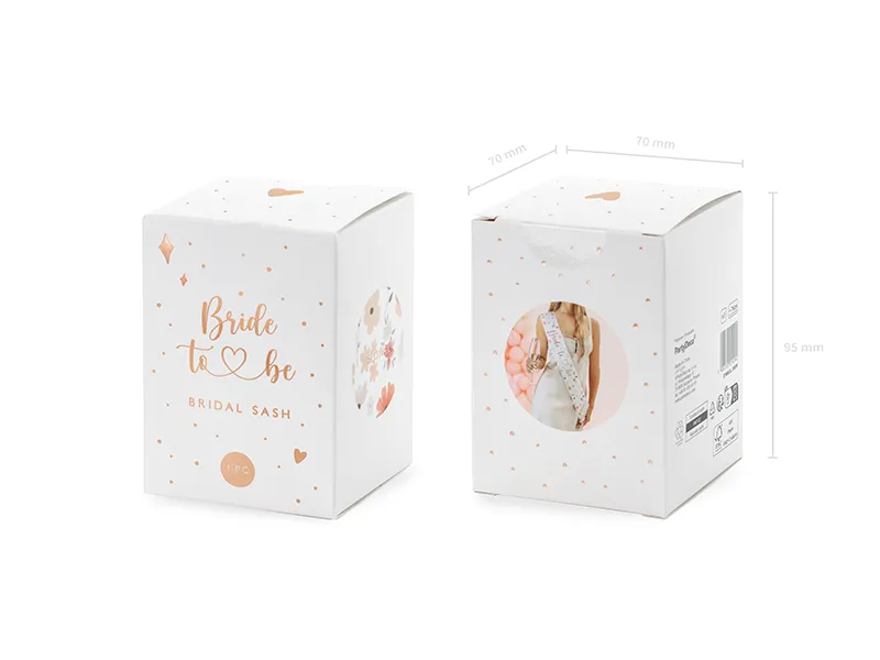 Szarfa Bride to be, 76cm