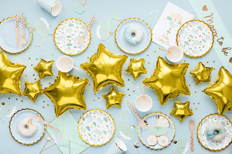 Szarfa Mom to be, jasny tiffany blue 75cm