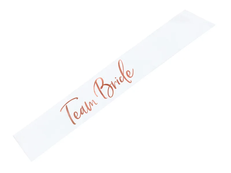 Szarfa Team Bride, biała, 75 cm