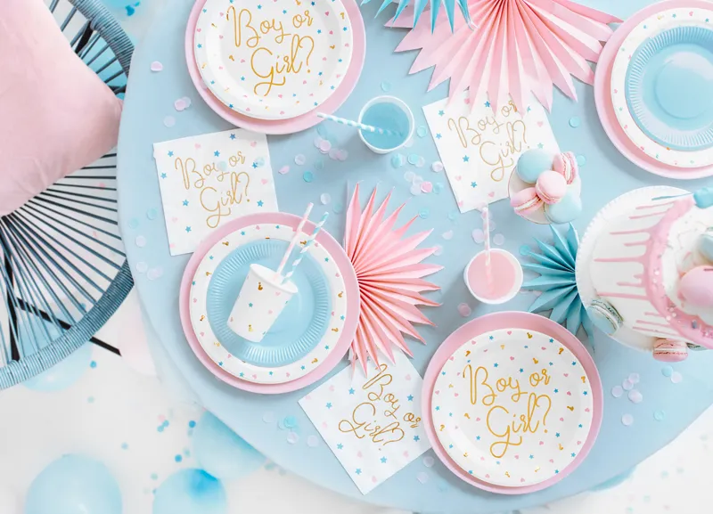 Talerzyki Boy or Girl, 23 cm (1 op. : 6 szt.)