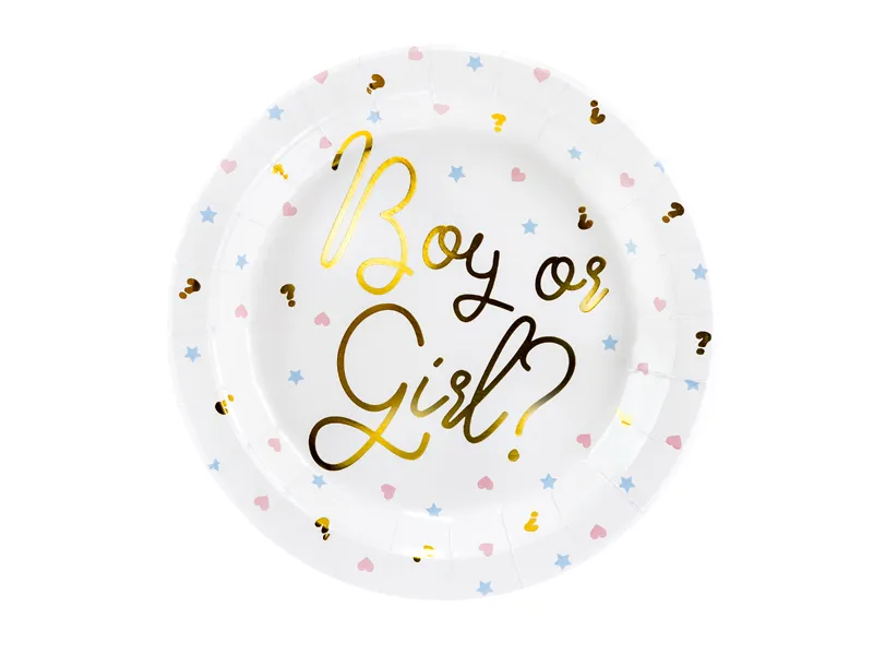 Talerzyki Boy or Girl 23cm (1 op. : 6 sztuk