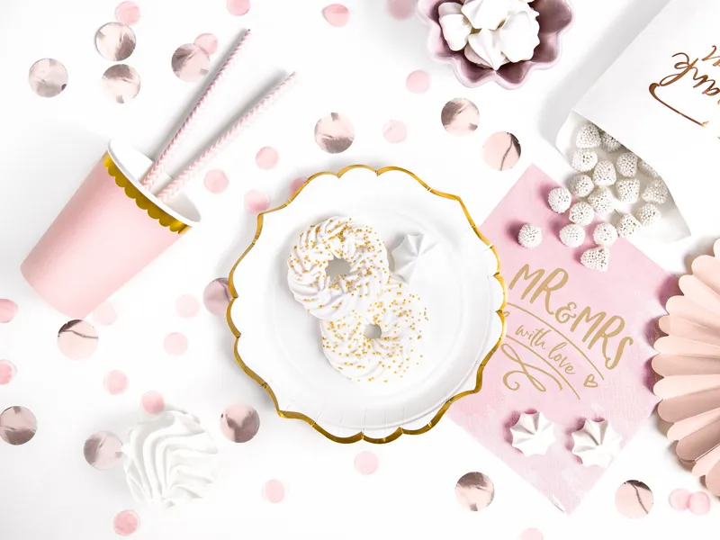 Talerzyki, biały 18,5 cm (1 op. : 6 szt.)