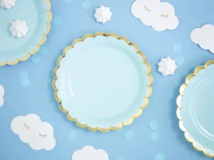 Talerzyki, j. niebieski 18cm (1 op. : 6 szt.)