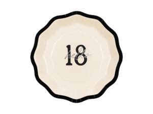 Talerzyki papierowe ''Hello 18'', mix, 18 cm (1 op. 6 szt.)