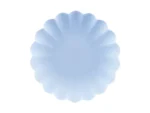 Talerzyki plastikowe Falbanka 22 x 22 cm błękitny (1 op. : 4 szt.)