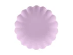 Talerzyki plastikowe Falbanka, 22 x 22cm fioletowy (1 op. : 4 szt.)