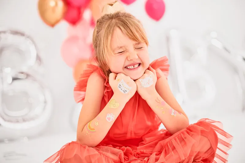 Tatuaże zmywalne Kotki, mix 12 sztuk