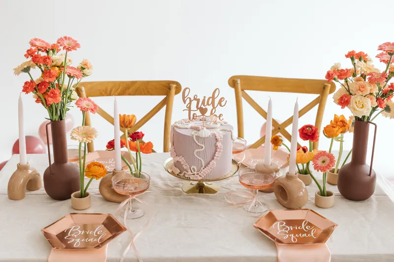 Topper Bride to be 17.5 cm różowe złoto