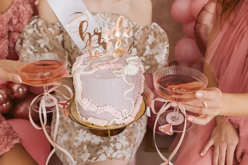 Topper Bride to be, 17.5cm różowe złoto