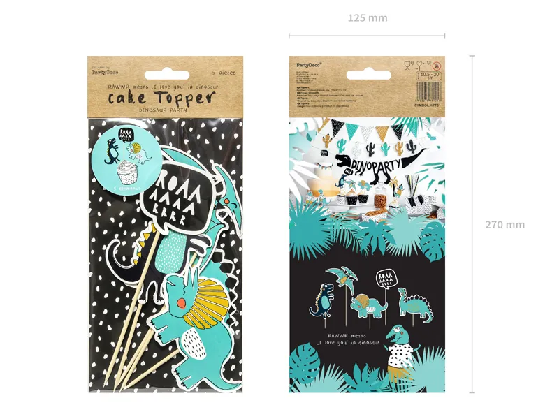 Toppery Dinozaury, 10,5-20cm (1 op. : 5 szt.)