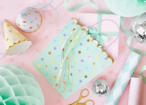 Torebki na prezenty Gwiazdki, mix, 22x23x8 cm