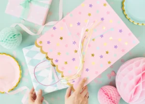 Torebki na prezenty Gwiazdki, mix, 26x32x13 cm