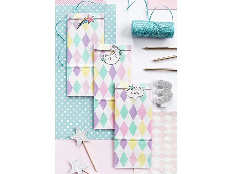 Torebki na słodycze Jednorożec 6 szt